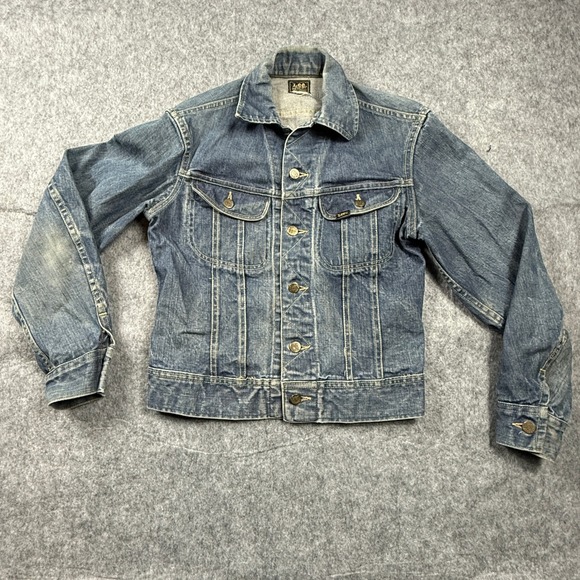 Lee Other - Vintage Lee 101-J Sanforized USA Union Made Denim Trucker Jacket 36 PATD-153438